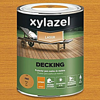 Xylazel Protector para madera Lasur al agua Decking (Pino, 750 ml)