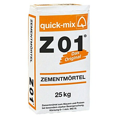 Quick-Mix Zementmörtel Z01 (25 kg, Chromatarm)