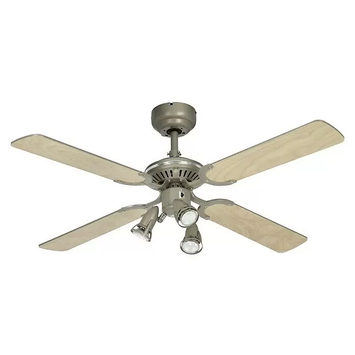 Proklima Deckenventilator Richmond - Titan, 105 cm, 150 W - Diagonale Ansicht