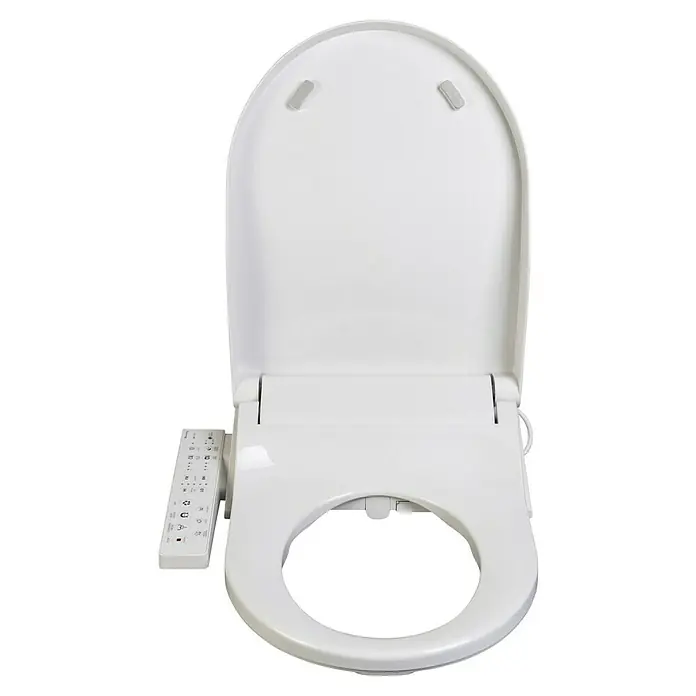 Dusch-WC-Sitz NB16 - Kunststoff, Weiß, Mit Absenkautomatik - Intelligenter Toilettensitz mit Fernbedienung. Erleben Sie Komfort und Hygiene mit diesem modernen Bidet-Aufsatz.