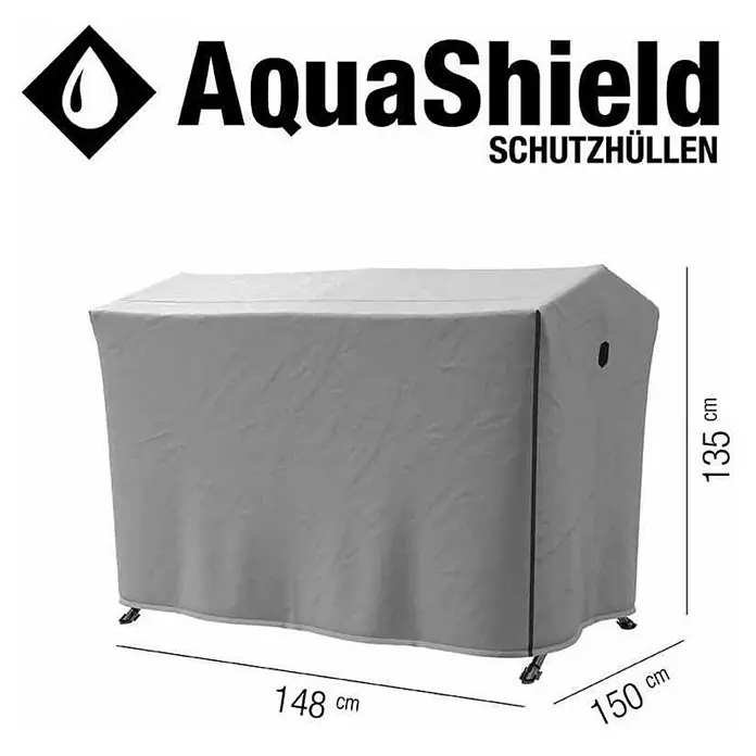 Siena Garden Hollywoodschaukel-Schutzhülle AquaShield - L x B x H: 150 x 148 x 135 cm, Kunststoff - Abdeckung der AquaShield Schutzhüllen mit den Maßen 135 cm Höhe, 148 cm Breite und 150 cm Tiefe für den Schutz von Gartenmöbeln.