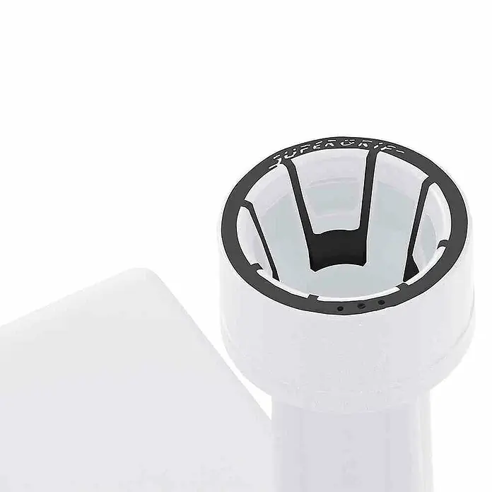 Balkonschirmständer - L x B: 50 x 25 cm, Für Rohrdurchmesser: 19 mm - 36 mm, Weiß, 20 kg - Super Grip Golfschläger-Halterung in Weiß mit schwarzem Rand für sicheren Halt des Schlägers beim Golfspiel.
