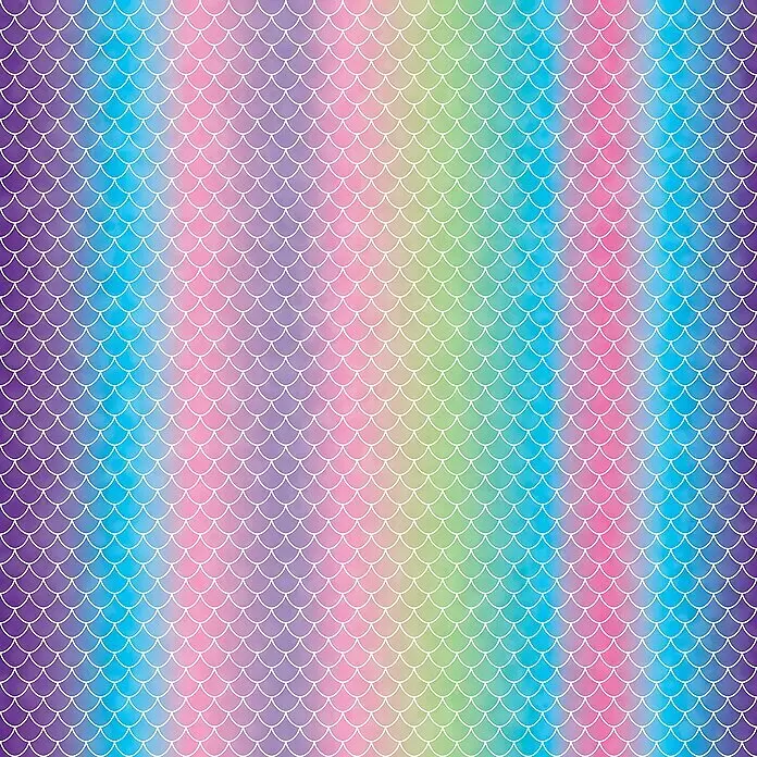 Cricut Transferfolie Infusible Ink - 4 Stk., Mermaid Rainbow, L x B: 30,5 x 30,5 cm - Detailaufnahme