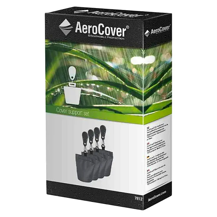 Sandsack Aerocover - 4 -tlg., Kunststoff - Abbildung des AeroCover Cover Support Sets. Das Set bietet atmungsaktiven Schutz für Ihre Möbelabdeckungen und verlängert deren Lebensdauer.