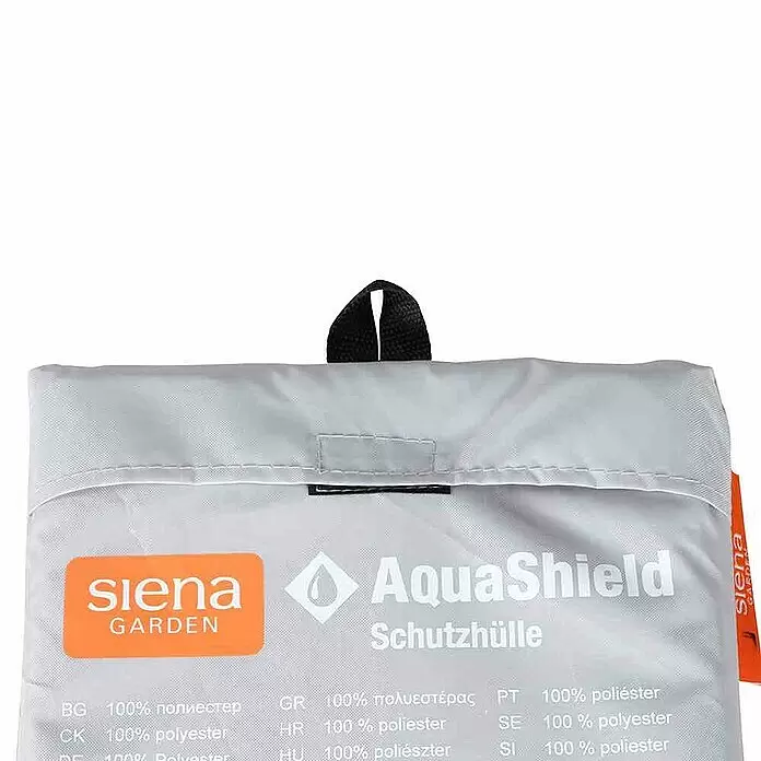 Siena Garden Stapelsessel-Schutzhülle AquaShield - L x B x H: 67 x 67 x 110 cm, Kunststoff - Hellgraue Siena Garden AquaShield 100% Polyester Schutzhülle.