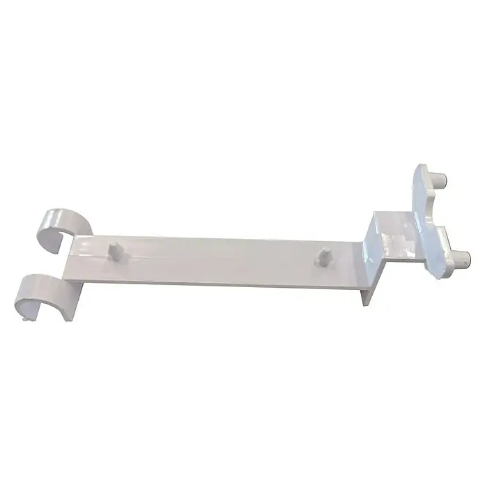 Dakota Soporte para fijación superior - Plástico, Blanco - El soporte blanco es de plástico y es adecuado para el montaje de varios objetos. Ideal para sistemas de organización.