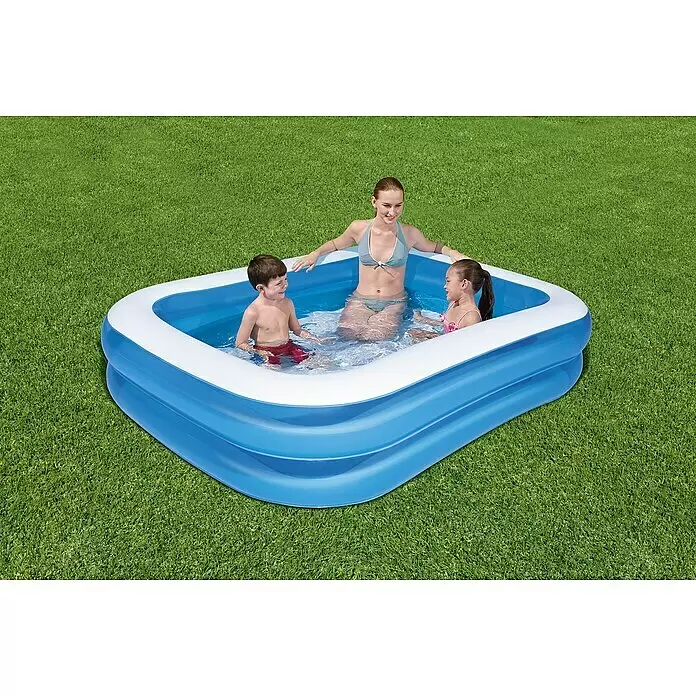 Bestway Family Pool - L x B x H: 211 x 132 x 46 cm, 400 l, Blau/Weiß - Anwendungsbeispiel