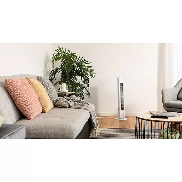 Proklima Turmventilator - Weiß, Höhe: 78 cm, 45 W - Stimmungsaufnahme