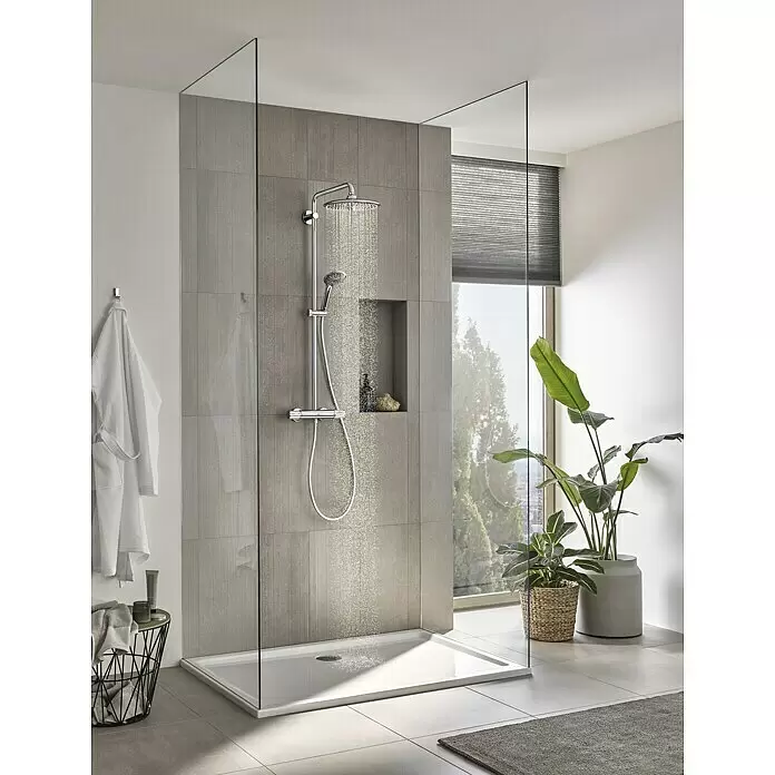 Grohe Vitalio Joy Duschsystem 260 - Mit Thermostatarmatur, Lochabstand: 100,5 cm, Anzahl Strahlarten: 3 Stk., Chrom - Stimmungsaufnahme