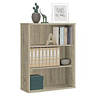 Muebles Pitarch Estantería de madera (L x An x Al: 33 x 75,5 x 99,5 cm, Roble)