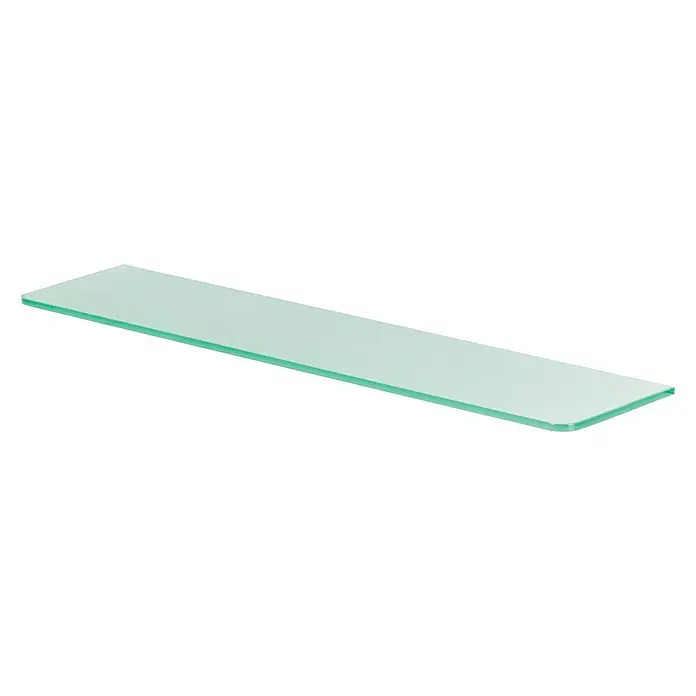 Dolle Glasboden Standard - L x B x S: 80 x 15 x 0,8 cm, Satiniert - Eine rechteckige, moderne Glasablage für Badezimmer, die sich ideal für die Aufbewahrung von Badutensilien und Dekorationen eignet.