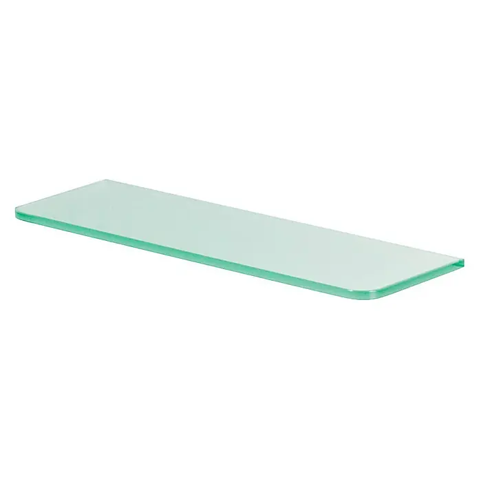 Dolle Glasboden Standard - L x B x S: 40 x 12 x 0,8 cm, Satiniert - Klarglasregal mit abgerundeten Ecken, ideal zur stilvollen Aufbewahrung von Bad- und Dekoartikeln. Das schlichte Design fügt sich nahtlos ein.