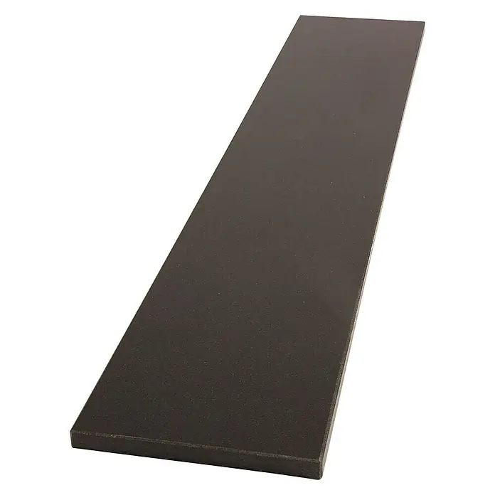 Fensterbank Absolut Black - 88 x 17,5 x 2 cm, Schwarz, Naturstein - Dunkle, rechteckige Platte mit matter Oberfläche, ideal für Präsentationen oder als minimalistisches Dekorationselement. Hochwertige Verarbeitung.