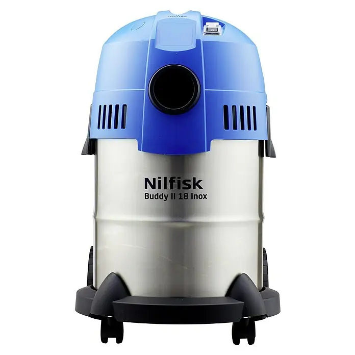 Nilfisk Elektro-Nass- & Trockensauger Buddy II 18 Inox - 1.200 W, Behältervolumen: 18 l - Der Nilfisk Buddy II 18 Inox ist ein robuster Nass- und Trockensauger für den vielseitigen Einsatz in Werkstatt und Haushalt.