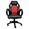 Silla de oficina Olimpia (Para Gamers, Negro/Rojo, Reposabrazos) | BAUHAUS