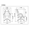 Silla de oficina Olimpia (Para Gamers, Negro/Rojo, Reposabrazos) | BAUHAUS