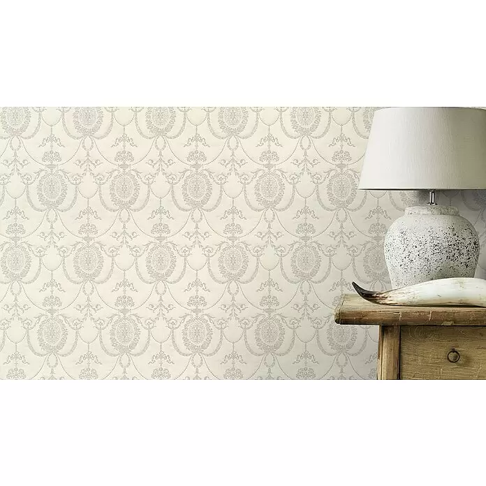 Rasch Trianon Vliestapete II - Altrosé, Ornament, 10,05 x 0,53 m - Stimmungsaufnahme