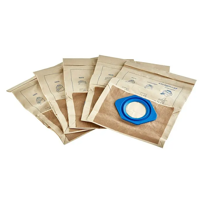 Nilfisk Staubbeutel - Passend für: Nilfisk Staubsauger GM80, 5 Stk. - Mehrere GA70 Staubsaugerbeutel der Marke Original, ideal für eine effiziente Staubfilterung und einfache Handhabung beim Staubsaugen.