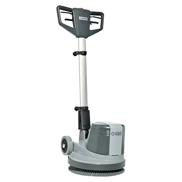 Nilfisk Poliermaschine FM400 D - 1.500 W - Hier ist eine Nilfisk FM400 H Einscheibenmaschine, ideal zum Reinigen und Polieren von Böden. Kompaktes Design für einfache Handhabung.