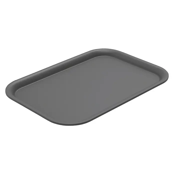 Rotho Deckel Brisen - Passend für: Rotho Aufbewahrungsbox Brisen 4,5 - 7l, Kunststoff, Schwarz - Graues Serviertablett aus Kunststoff mit abgerundeten Kanten, ideal für den täglichen Gebrauch und leicht zu reinigen.