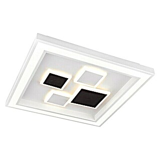Globo LED-Deckenleuchte Nolo (50 W, L x B x H: 48 x 48 x 7 cm, Weiß, Warmweiß)