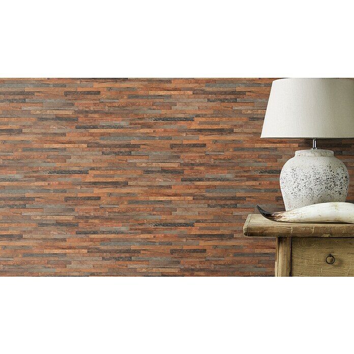 Rasch Vliestapete Holz III (Braun, Holzoptik, 10,05 x 0,53 m)