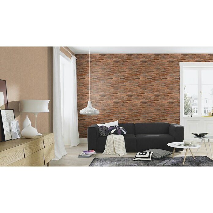 Rasch Vliestapete Holz III (Braun, Holzoptik, 10,05 x 0,53 m)