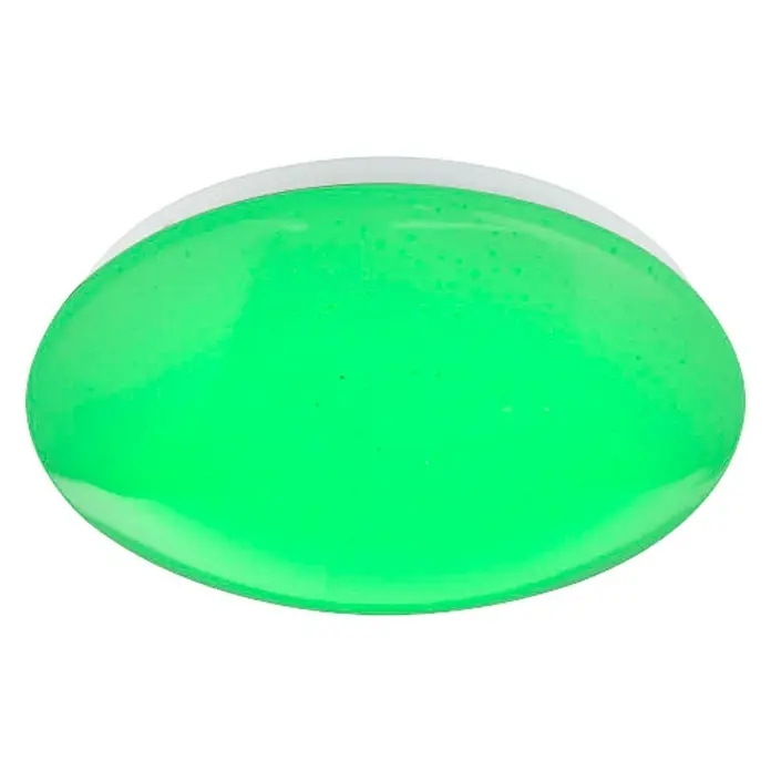 Globo LED-Deckenleuchte Atreju I - 12 W, Opal/Weiß, Warmweiß - Nahaufnahme eines hellgrünen Gelpads mit leicht reflektierender Oberfläche, ideal für Komfort und Unterstützung.