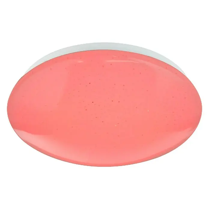 Globo LED-Deckenleuchte Atreju I - 12 W, Opal/Weiß, Warmweiß - Nahaufnahme eines rötlichen, ovalen Gels mit glänzender Oberfläche auf schwarzem Hintergrund, ideal für Beauty- oder Pflegeproduktwerbung.
