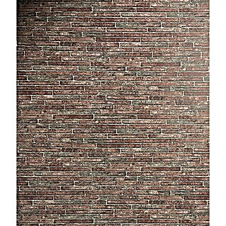 Marburg Sand & Stones Vliestapete Steinmauer I (Rot, Steinoptik, 10,05 x 0,53 m)