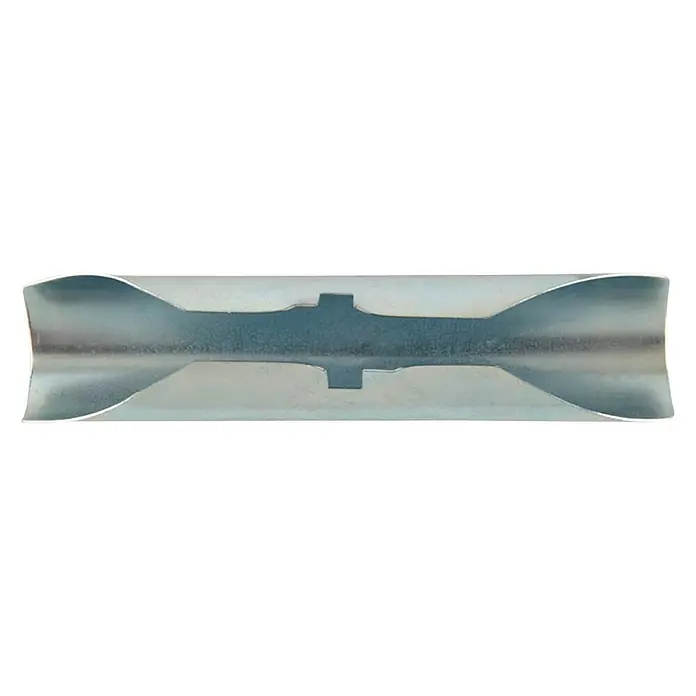 Elemento de unión de barra Ideas 28 - 12 x 2,7 x 2,75 cm, Gris - Anclaje metálico para asegurar tornillos en paredes. Anclaje robusto para una sujeción segura en diversos materiales.
