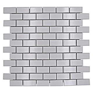 Mozaïektegel brick Uni CBR 3WG (29,8 x 29,8 cm, Wit, Glanzend)