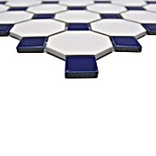 Mosaikfliese Octagon OCTA G464 (29,5 x 29,5 cm, Blau/Weiß, Matt)