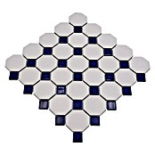 Mosaikfliese Octagon OCTA G464 (29,5 x 29,5 cm, Blau/Weiß, Matt)