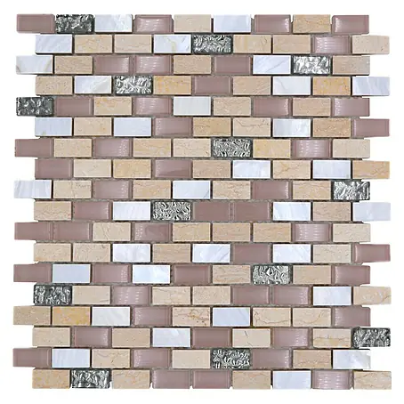 Mosaikfliese Brick Crystal Mix XCM B05S