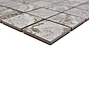 Mosaikfliese Quadrat HWA 4LG (29,8 x 29,8 cm, Hellgrau, Matt)