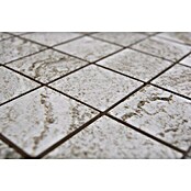 Mosaikfliese Quadrat HWA 4LG (29,8 x 29,8 cm, Hellgrau, Matt)