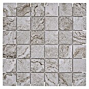 Mosaikfliese Quadrat HWA 4LG (29,8 x 29,8 cm, Hellgrau, Matt)