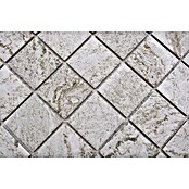 Mosaikfliese Quadrat HWA 4LG (29,8 x 29,8 cm, Hellgrau, Matt)