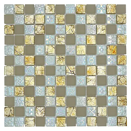 Mosaikfliese Quadrat Crystal Mix XCM 8LU80