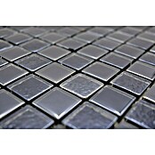 Mosaikfliese Quadrat Crystal Mix XCM 8LU89 (29,8 x 29,8 cm, Schwarz, Glänzend)