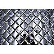 Mosaikfliese Quadrat Crystal Mix XCM 8LU89 (29,8 x 29,8 cm, Schwarz, Glänzend)