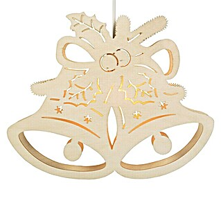 LED-Weihnachtsleuchte Glocke (L x B x H: 4,5 x 32 x 29 cm, Lichtfarbe: Warmweiß)