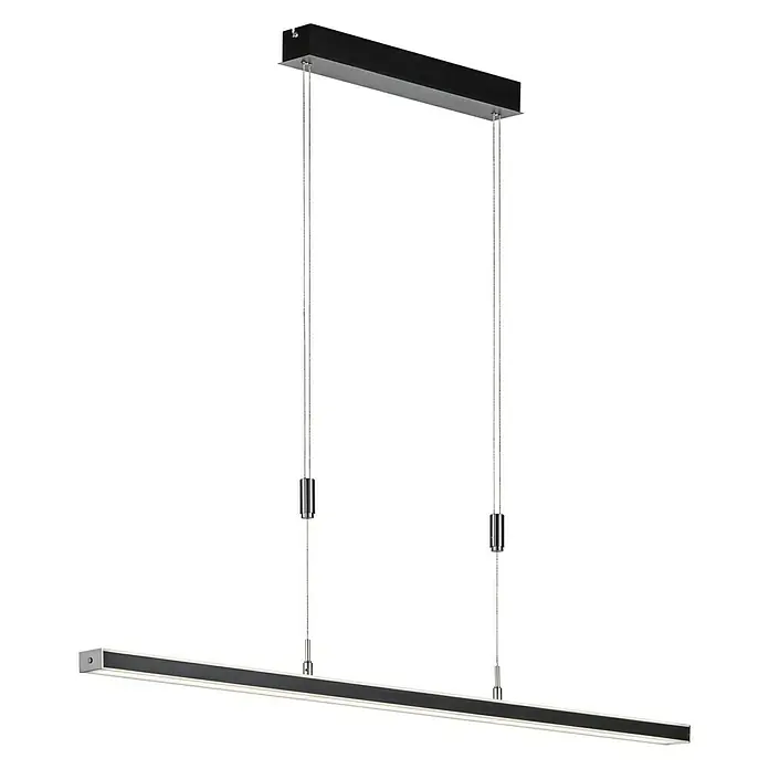 Fischer & Honsel LED-Pendelleuchte Vitan TW - 15 W, Sandschwarz - Moderne LED-Hängeleuchte mit schlankem Design und minimalistischer Ästhetik. Ideal für Esszimmer oder Büros mit stilvoller Beleuchtung.