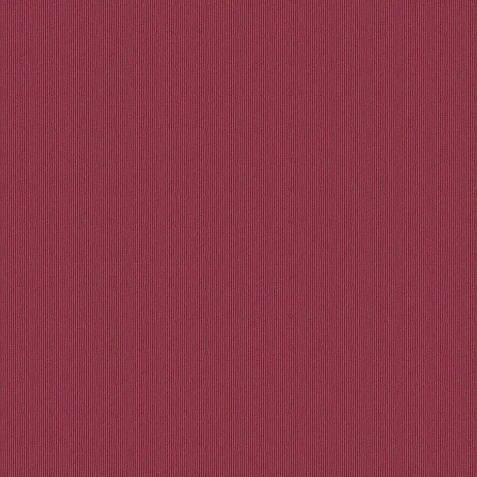 Tela por metros Loneta Oporto - 30% poliéster y 70% algodón, Frutas del bosque - Primer plano de un papel pintado texturizado, con nervaduras verticales y color rojo vino, que ofrece una textura y profundidad sutiles para paredes.