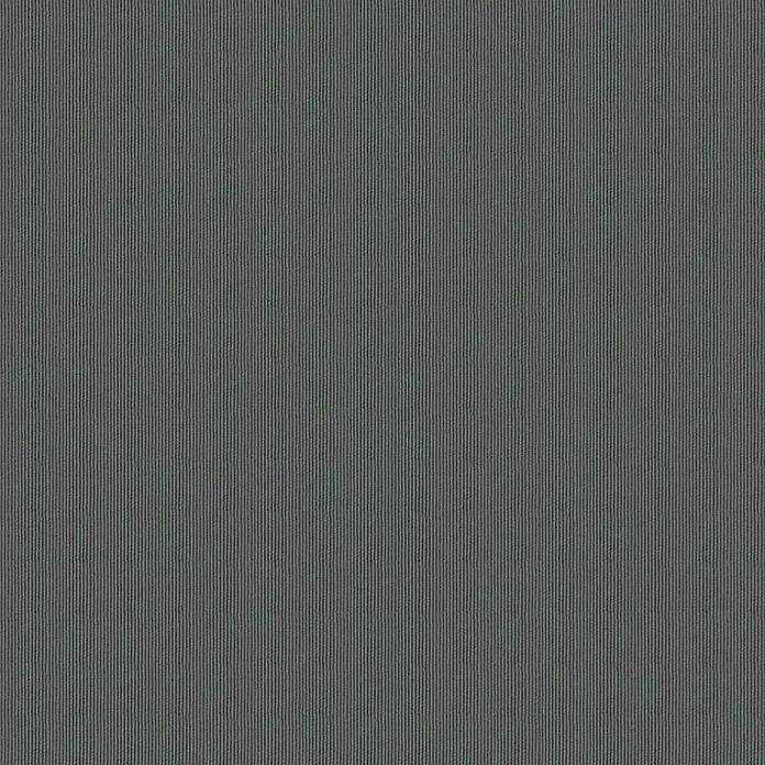 Tela por metros Loneta Oporto - 30% poliéster y 70% algodón, Fosil - Detalle de un tejido gris oscuro con costillas verticales, mostrando una textura sutil y un aspecto moderno y minimalista.