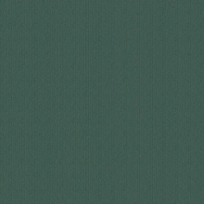 Tela por metros Loneta Oporto - 30% poliéster y 70% algodón, Laguna - Primer plano de una superficie textil verde con una fina textura acanalada vertical que crea un patrón sutil y una sensación táctil.