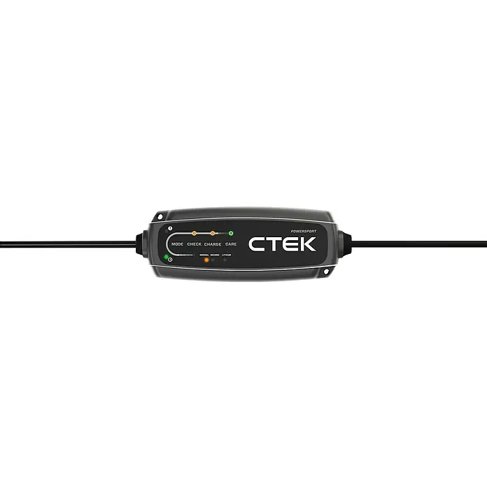 CTEK Automatik-Ladegerät CT5 Powersport EU - Kapazität: 5 Ah - 25 Ah - Abbildung eines CTEK Powersport Batterieladegeräts, das für das Laden und Pflegen von Batterien in Motorrädern und anderen Powersport-Fahrzeugen entwickelt wurde.