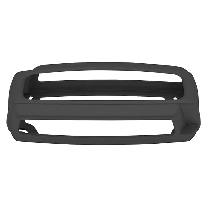 CTEK Schutzgehäuse CTX PROTECT BUMPER - Passend für: CTEK Automatik-Ladegerät CT 5 - Produktansicht einer grauen Auto-Stoßstange mit dreifachem Schlitzdesign, isoliert vor schwarzem Hintergrund.