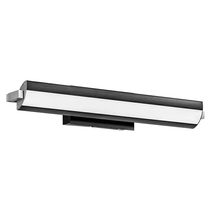 Fischer & Honsel Wandleuchte Beat TW - 14 W, Messing gebürstet, Warmweiß - Moderne Badezimmerleuchte mit Holzoberfläche und integrierter LED-Beleuchtung für eine stilvolle Atmosphäre im Bad.